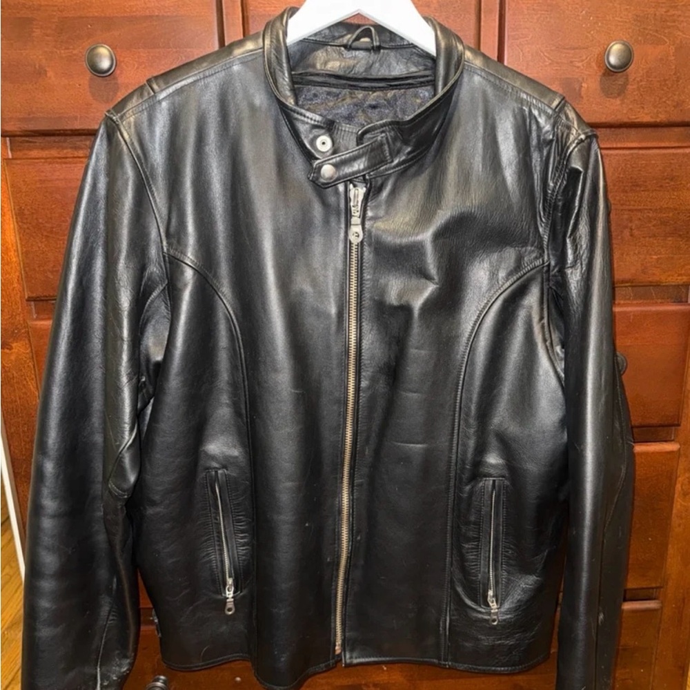 Men’s Leather Limited Black Motorcycle Leather Jacket